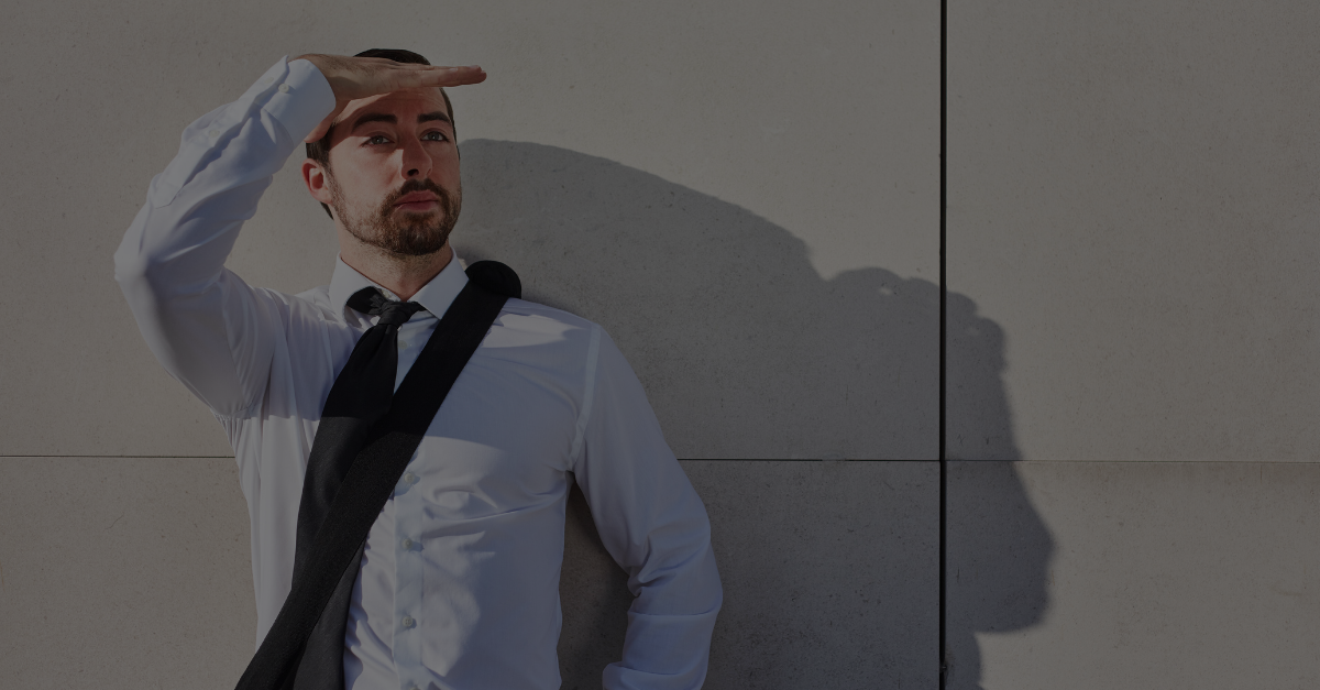 Zukunft Personal Reconnect 2021 - Wir waren dabei mann schaut in die ferne